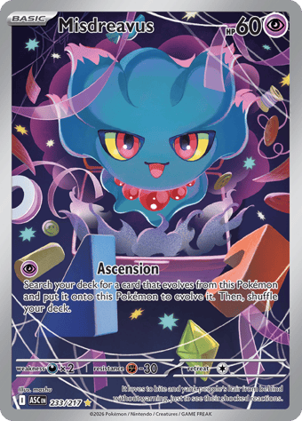 Misdreavus Ascended Heroes Pokemon Card