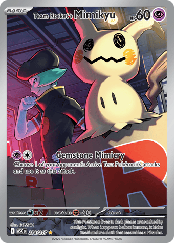 Team Rocket's Mimikyu Ascended Heroes Pokemon Card