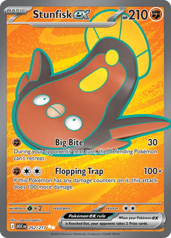 Stunfisk EX Ascended Heroes Pokemon Card