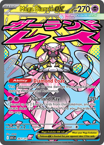 Mega Diancie EX Ascended Heroes Pokemon Card