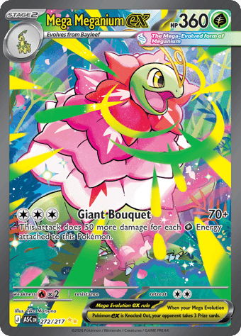 Mega Meganium EX Ascended Heroes Pokemon Card