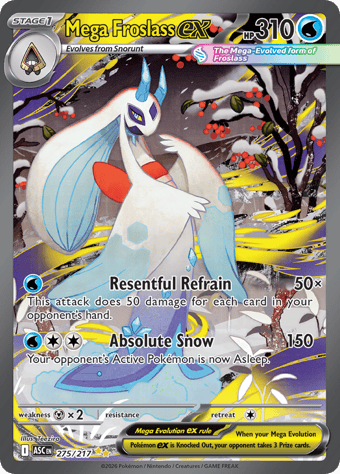 Mega Froslass EX Ascended Heroes Pokemon Card