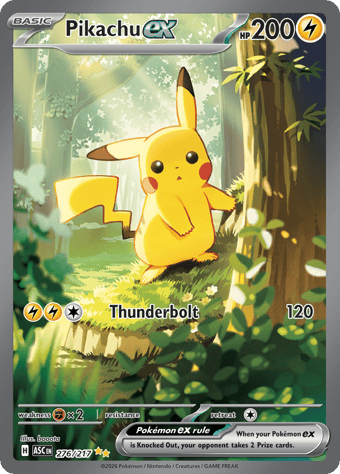 Pikachu EX Ascended Heroes Pokemon Card