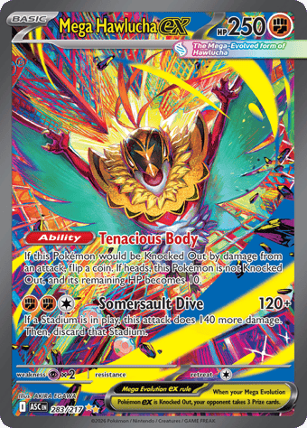 Mega Hawlucha EX Ascended Heroes Pokemon Card
