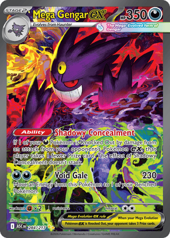Mega Gengar EX Ascended Heroes Pokemon Card