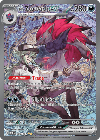 N's Zoroark EX Ascended Heroes Pokemon Card