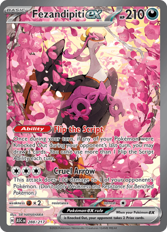 Fezandipiti EX Ascended Heroes Pokemon Card
