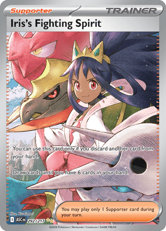 Iris's Fighting Spirit Ascended Heroes Pokemon Card