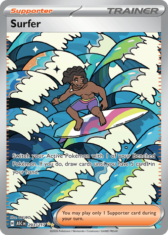 Surfer Ascended Heroes Pokemon Card