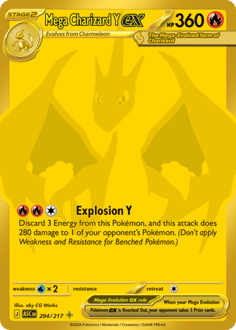Mega Charizard Y EX Ascended Heroes Pokemon Card