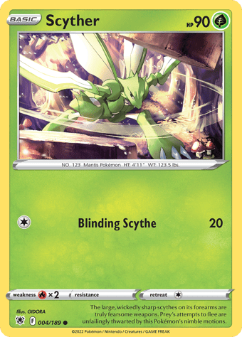 Scyther Astral Radiance Pokemon Card