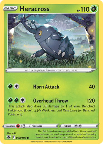 Heracross Astral Radiance Pokemon Card