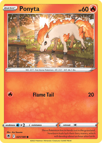 Ponyta Astral Radiance Pokemon Card
