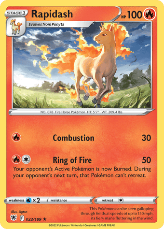 Rapidash Astral Radiance Pokemon Card