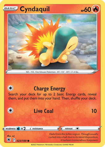 Cyndaquil Astral Radiance Pokemon Card