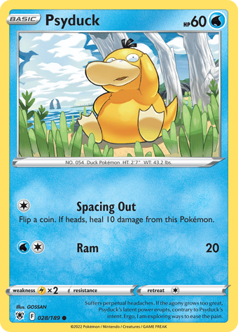 Psyduck Astral Radiance Pokemon Card