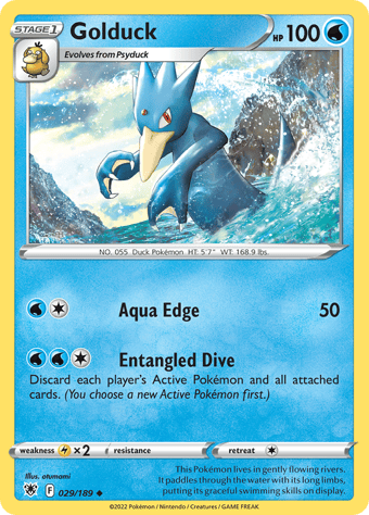 Golduck Astral Radiance Pokemon Card