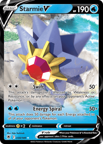 Starmie V Astral Radiance Pokemon Card