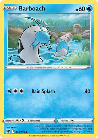 Barboach Astral Radiance Pokemon Card