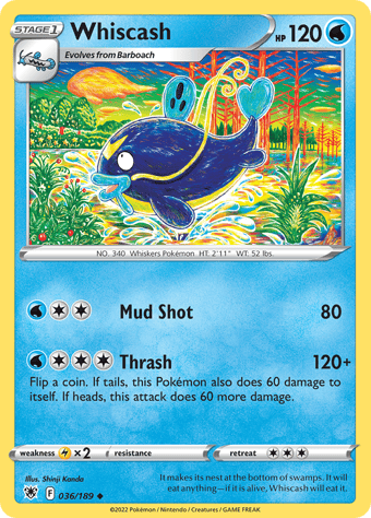Whiscash Astral Radiance Pokemon Card