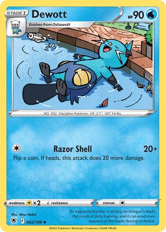 Dewott Astral Radiance Pokemon Card