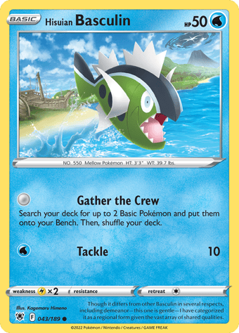 Hisuian Basculin Astral Radiance Pokemon Card