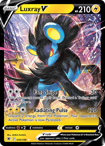 Luxray V Astral Radiance Pokemon Card