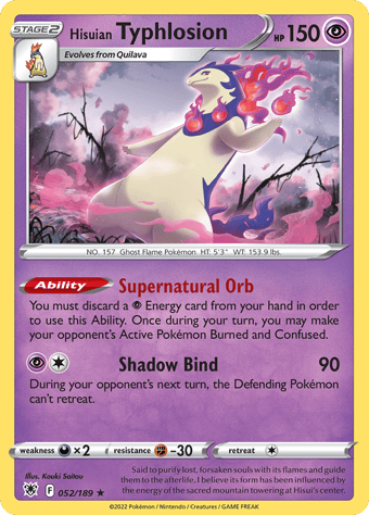 Hisuian Typhlosion Astral Radiance Pokemon Card