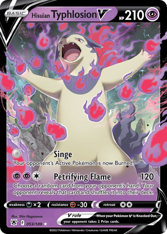 Hisuian Typhlosion V Astral Radiance Pokemon Card