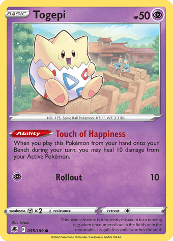 Togepi Astral Radiance Pokemon Card