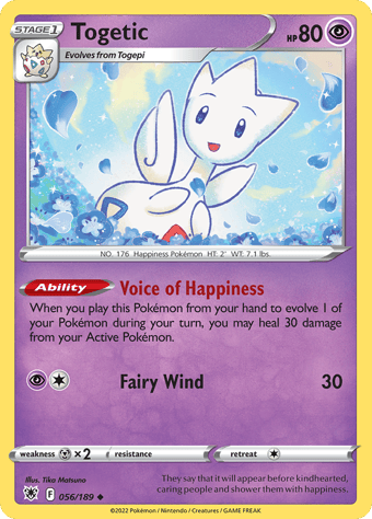 Togetic Astral Radiance Pokemon Card