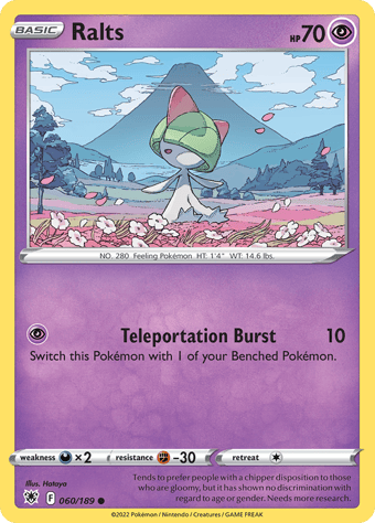 Ralts Astral Radiance Pokemon Card