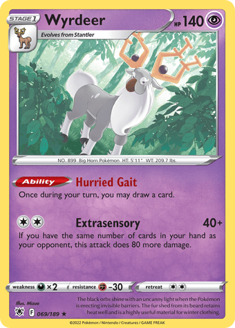 Wyrdeer Astral Radiance Pokemon Card