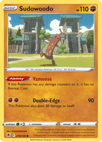 Sudowoodo Astral Radiance Pokemon Card