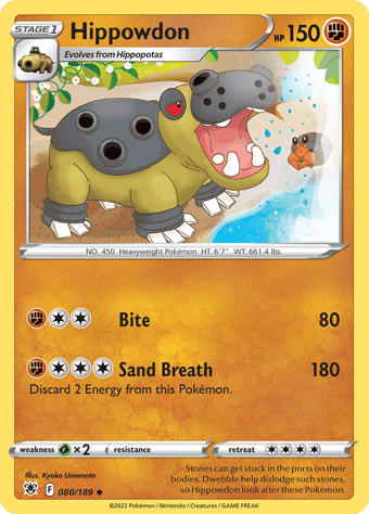 Hippowdon Astral Radiance Pokemon Card