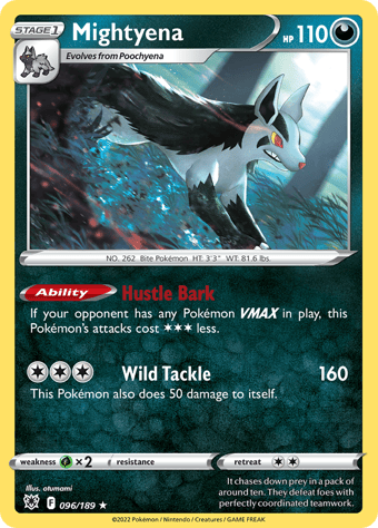 Mightyena Astral Radiance Pokemon Card