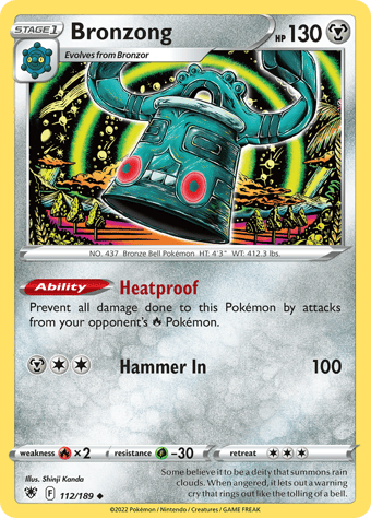 Bronzong Astral Radiance Pokemon Card