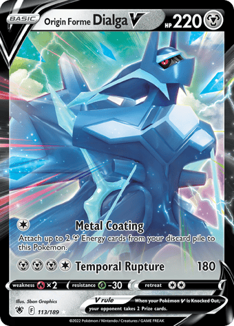 Origin Forme Dialga V Astral Radiance Pokemon Card