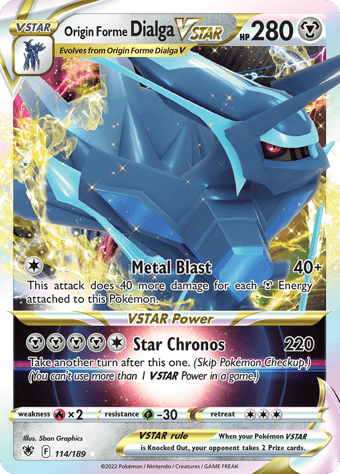 Origin Forme Dialga VSTAR Astral Radiance Pokemon Card