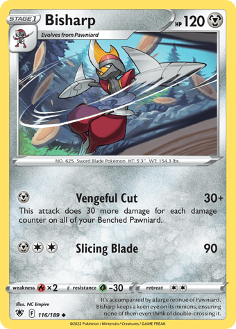 Bisharp Astral Radiance Pokemon Card
