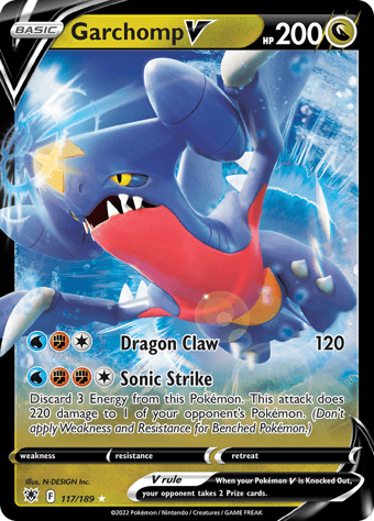 Garchomp V Astral Radiance Pokemon Card