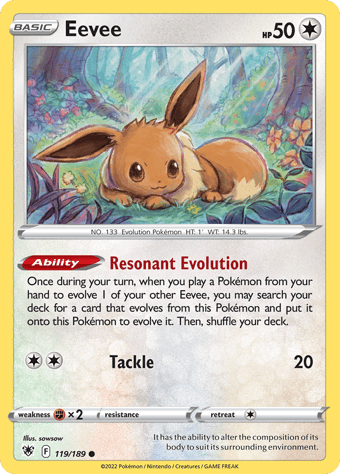 Eevee Astral Radiance Pokemon Card