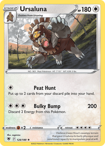 Ursaluna Astral Radiance Pokemon Card