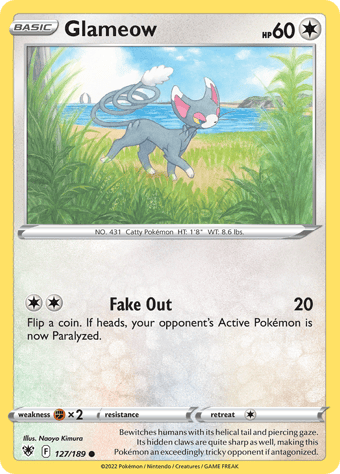Glameow Astral Radiance Pokemon Card