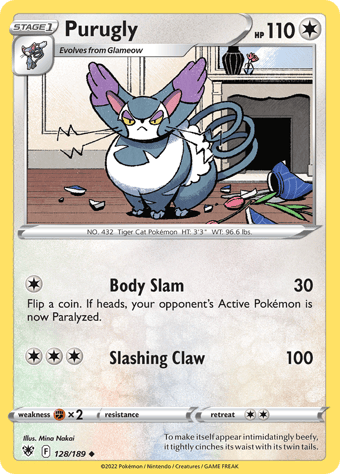 Purugly Astral Radiance Pokemon Card