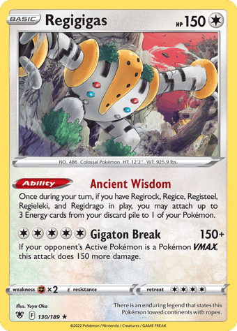 Regigigas Astral Radiance Pokemon Card