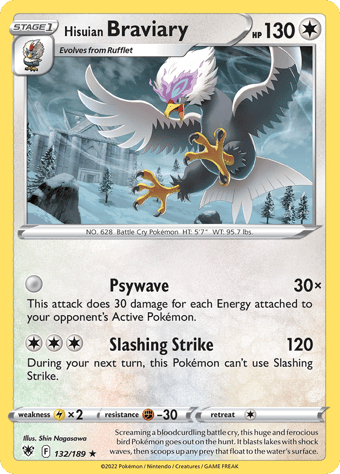 Hisuian Bravlary Astral Radiance Pokemon Card