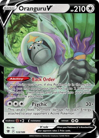Oranguru V Astral Radiance Pokemon Card