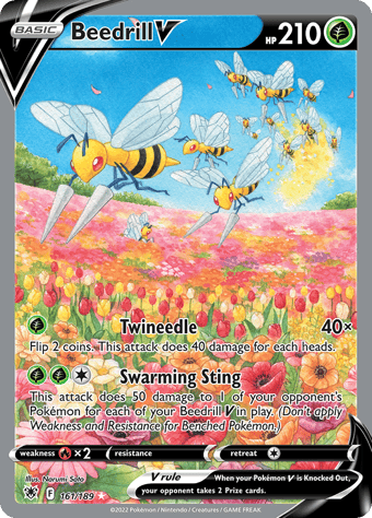 Beedrill V Astral Radiance Pokemon Card