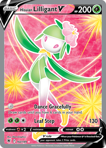 Hisuian Lilligant V Astral Radiance Pokemon Card